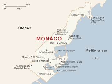 monako towns haritasi